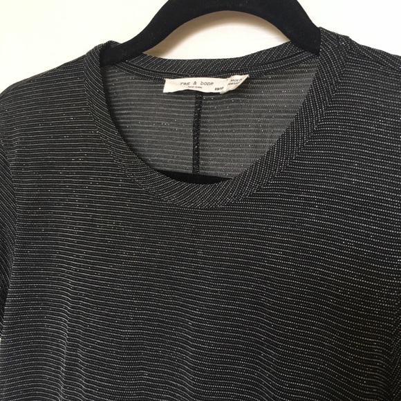 Rag and Bone glittery striped top size XS - Picture 2 of 5